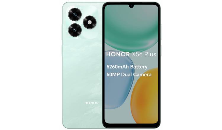 SIM Free HONOR X5c Plus 64GB AI Mobile Phone - Ocean Cyan