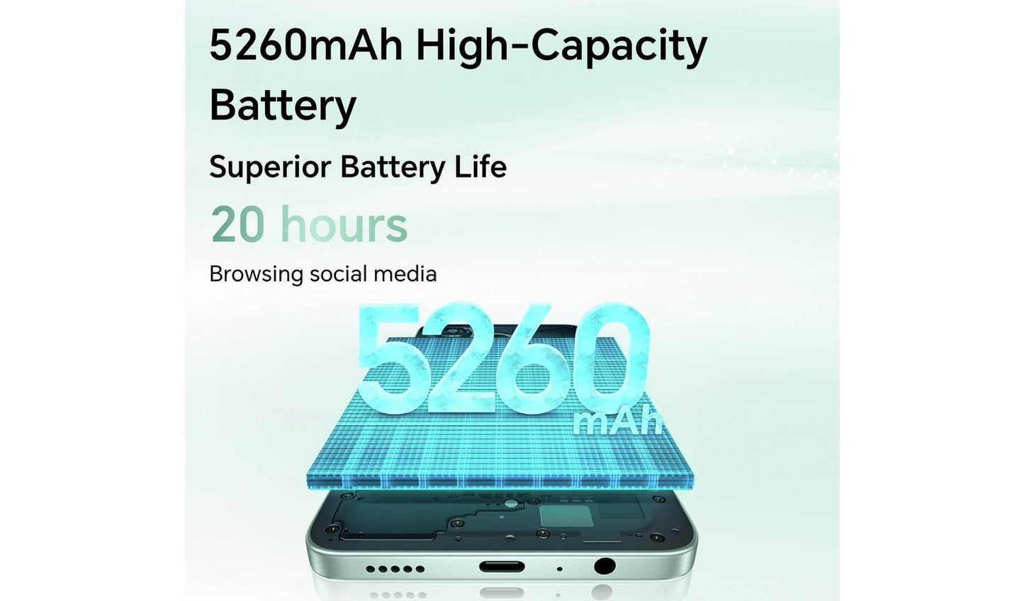 SIM Free HONOR X5c Plus 128GB AI Mobile Phone Midnight Black