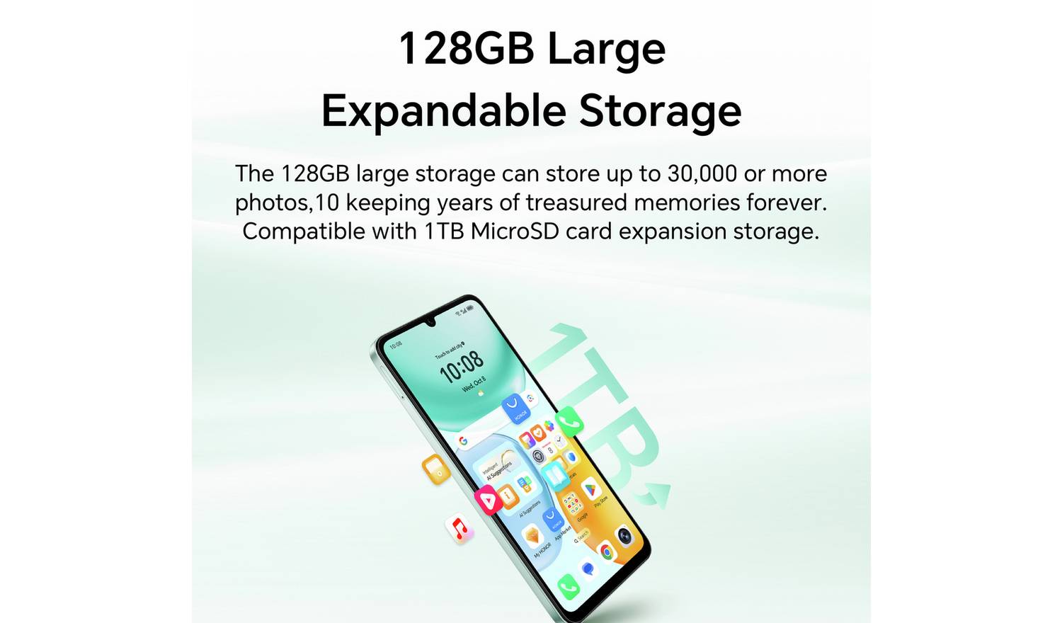 SIM Free HONOR X5c Plus 128GB AI Mobile Phone Midnight Black