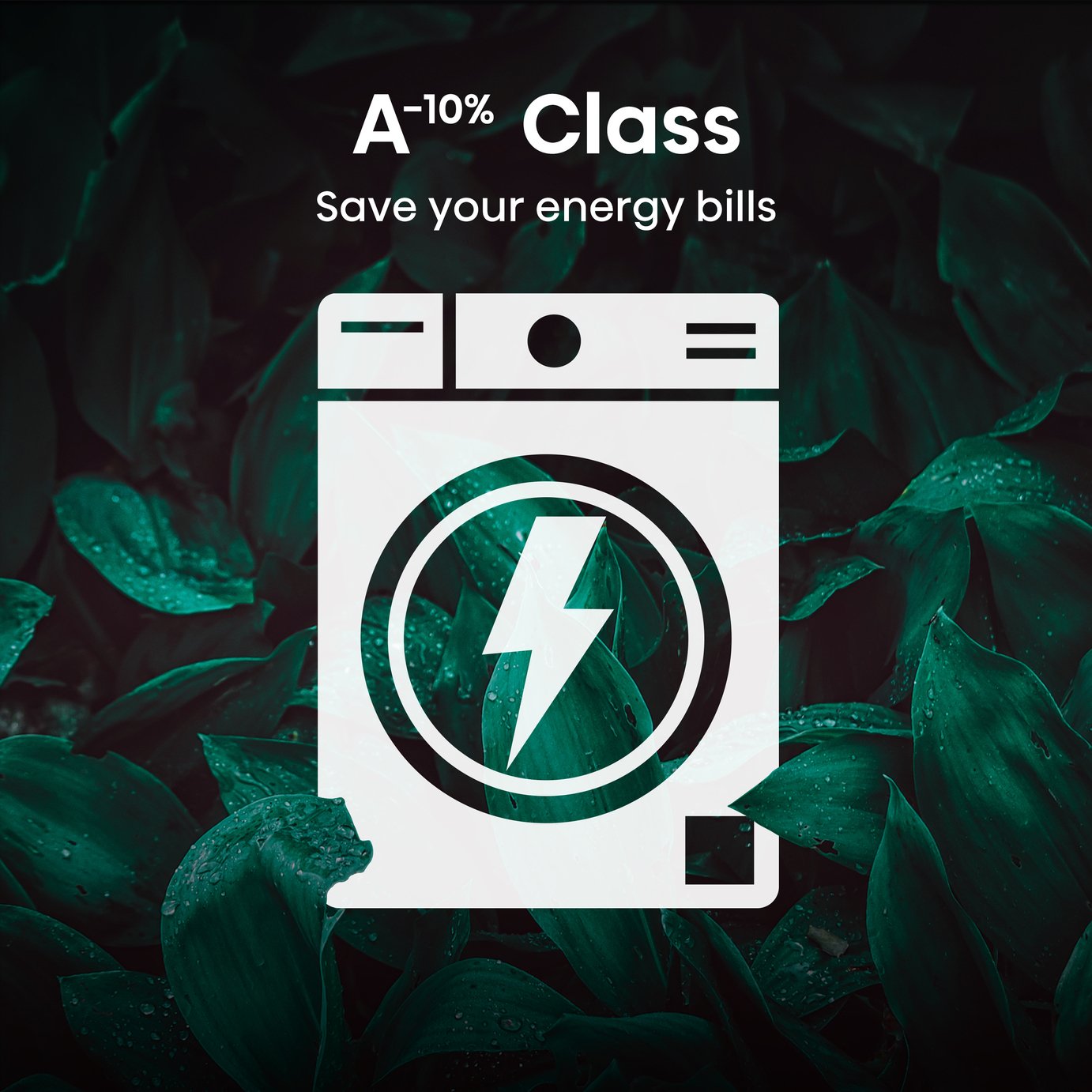 Hisense WF1Q1041BW 10KG 1400 Spin Washing Machine - White