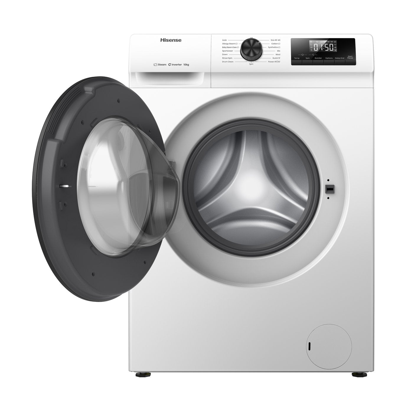 Hisense WF1Q1041BW 10KG 1400 Spin Washing Machine - White