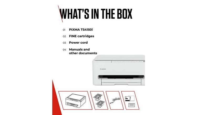 Canon PIXMA TS4150i 3-in-1 Wireless Inkjet Printer
