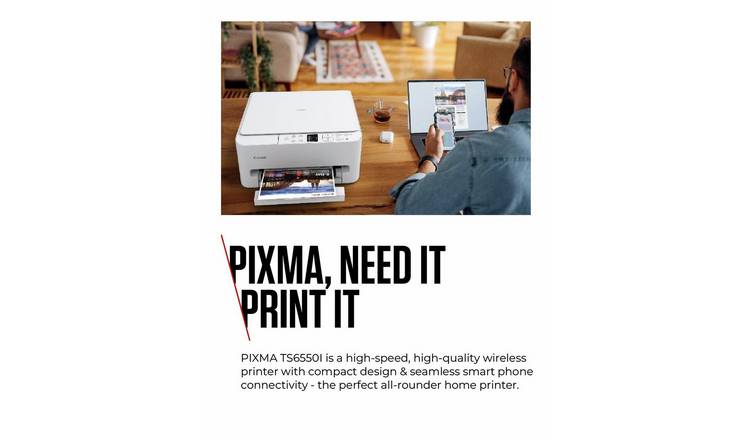 Canon PIXMA TS6550i 3-in-1 Wireless Inkjet Printer