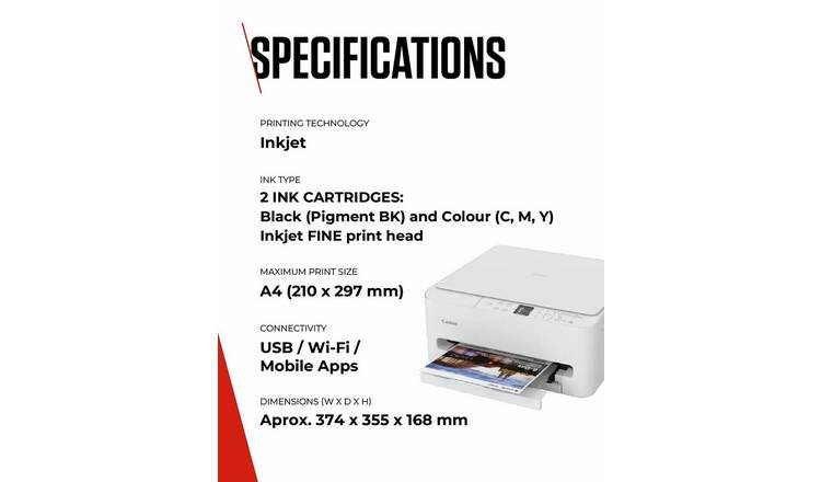 Canon PIXMA TS6550i 3-in-1 Wireless Inkjet Printer