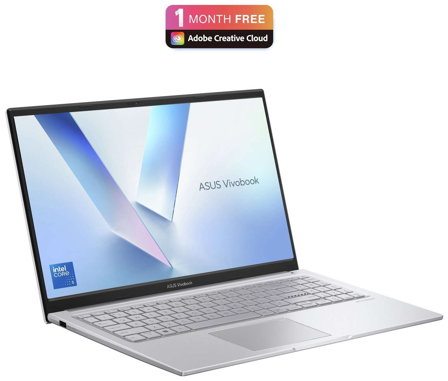 ASUS Vivobook 15 15.6in i5 16GB 512GB Laptop Bundle - Silver