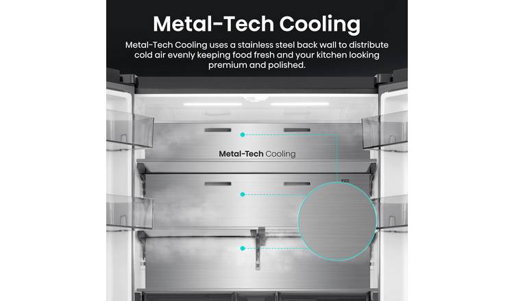Hisense RQ5P640SYSD American Fridge Freezer -Stainless Steel