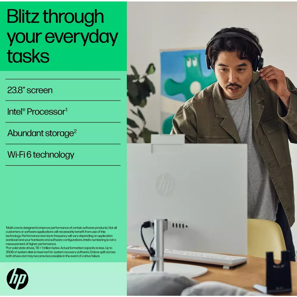 HP 24-cr0047na 23.8Inch i5 8GB 512GB All-in-one PC