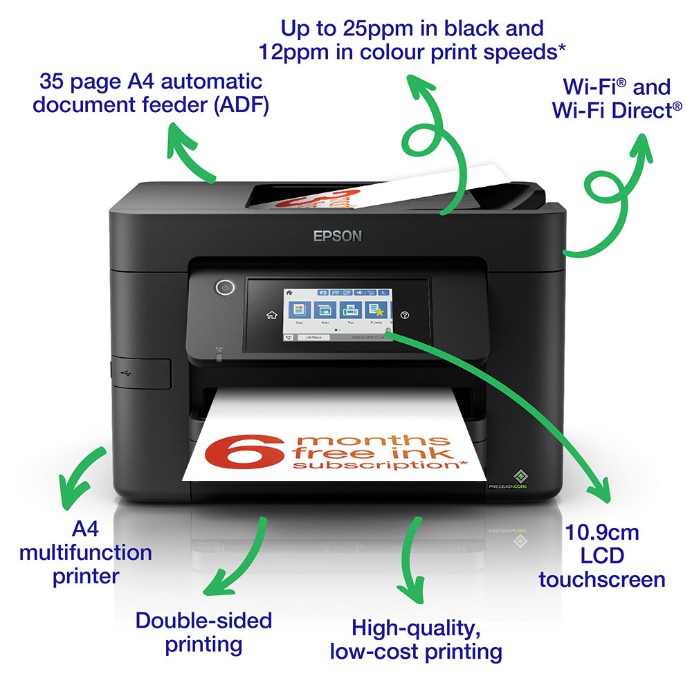 Epson WF-4820DWF Wireless Inkjet Printer