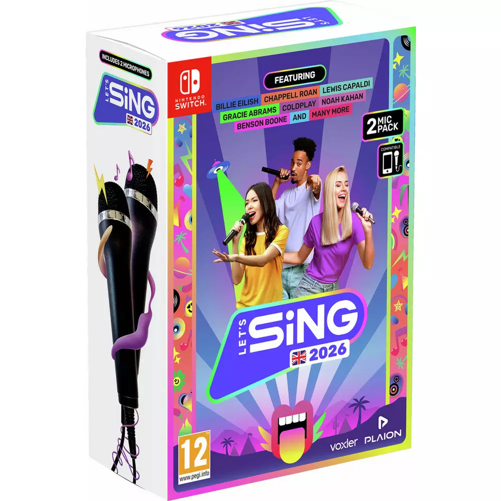 Let's Sing 2026 2-Mic Nintendo Switch Game