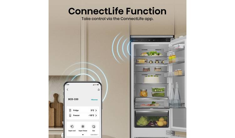 Hisense RB5B280SSWC Integrated Fridge Freezer - White