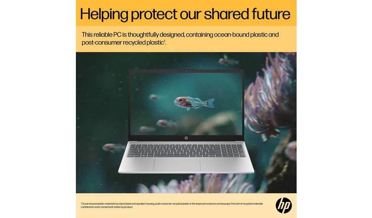 HP BM2U3EA 15.6in R5 16GB 512GB Laptop - Silver