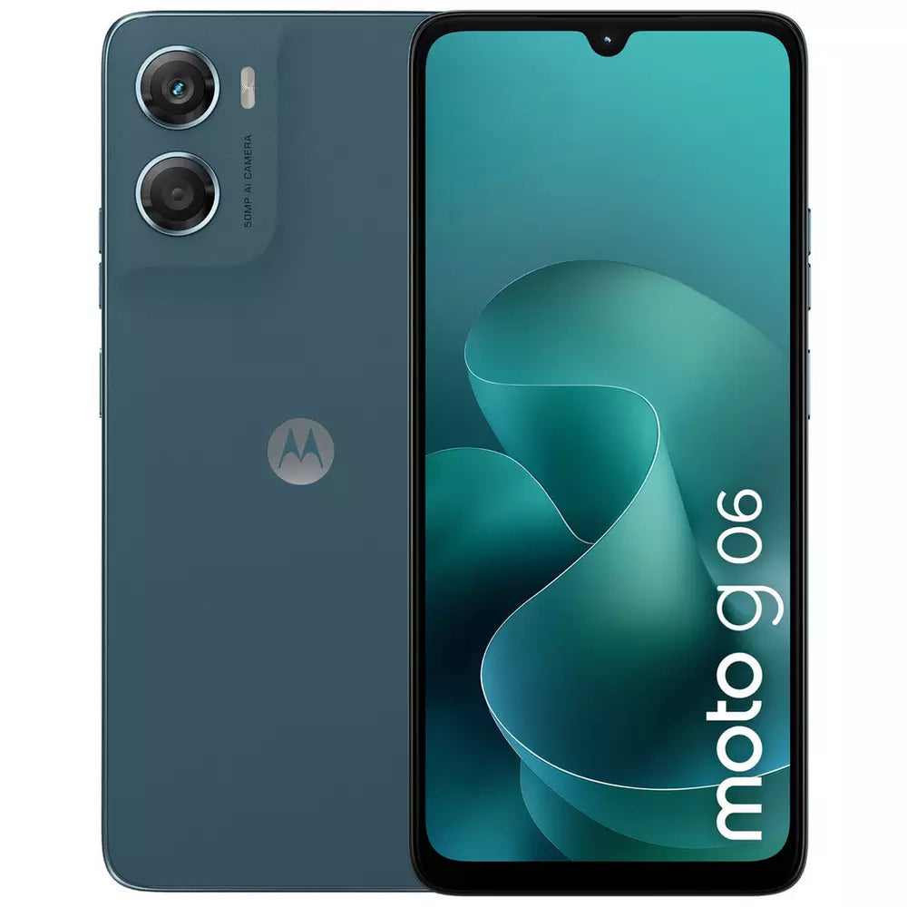 SIM Free Motorola g06 64GB AI Mobile Phone - Blue