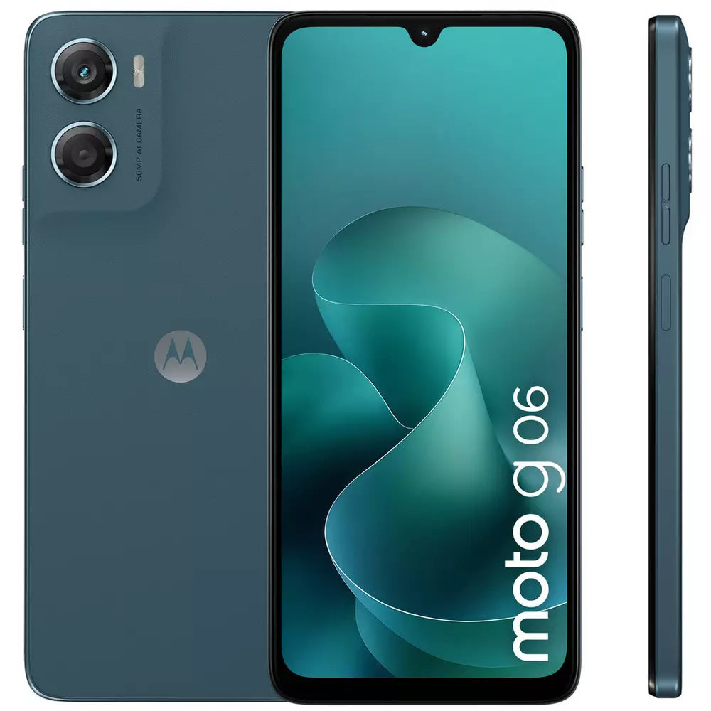 SIM Free Motorola g06 64GB AI Mobile Phone - Blue