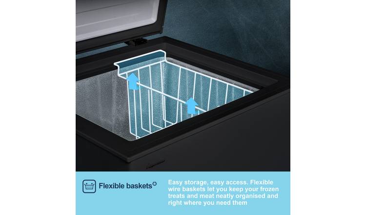 Fridgemaster MCF96EB Chest Freezer - Black