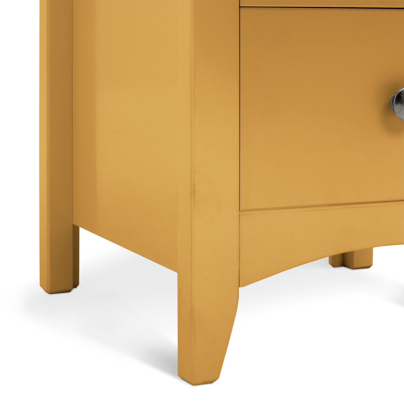 Argos Home Minato 3 Drawer Bedside Table - Yellow