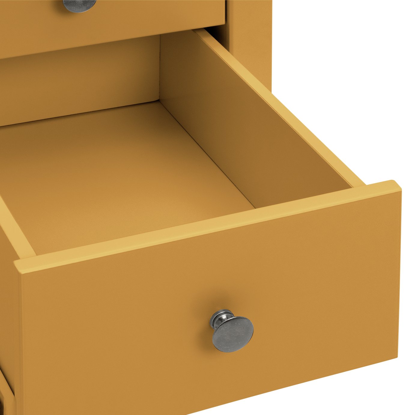 Argos Home Minato 3 Drawer Bedside Table - Yellow