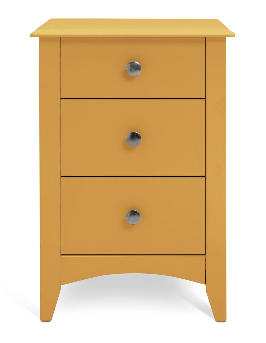 Argos Home Minato 3 Drawer Bedside Table - Yellow