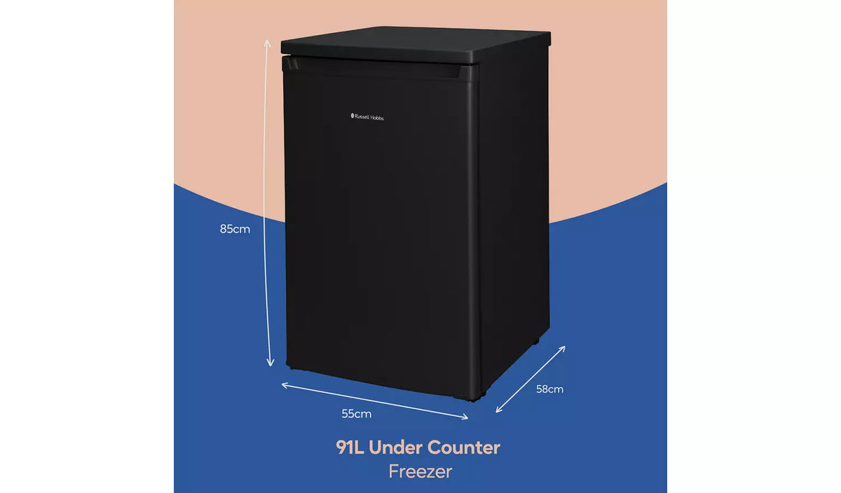 Russell Hobbs RH85UCFZ552E1B Under Counter Freezer - Black