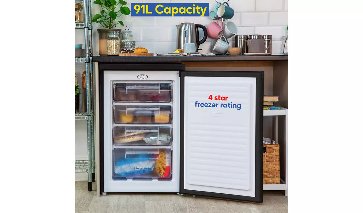 Russell Hobbs RH85UCFZ552E1B Under Counter Freezer - Black