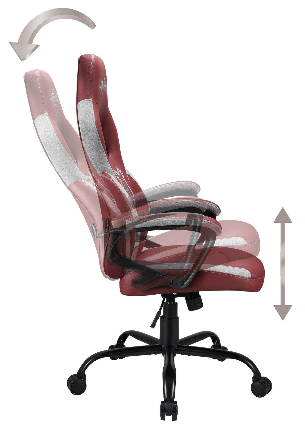 Subsonic Harry Potter Hogwarts Gaming Chair - Dark Red