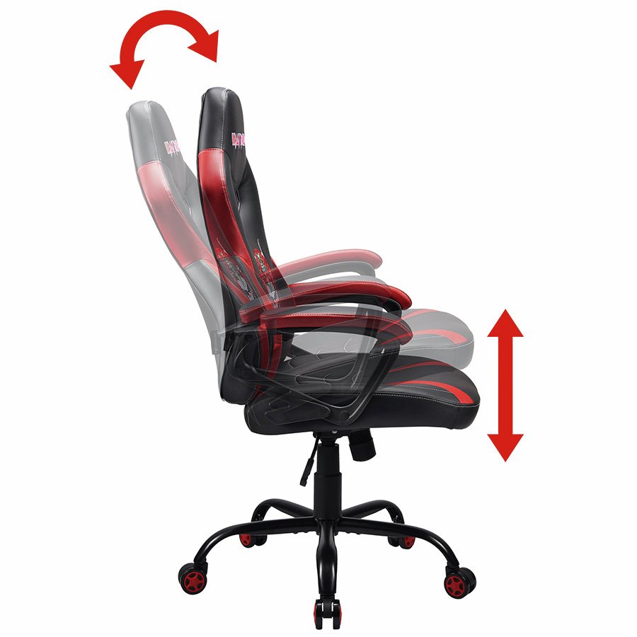 Subsonic Iron Maiden Junior Gaming Chair - Black and Red