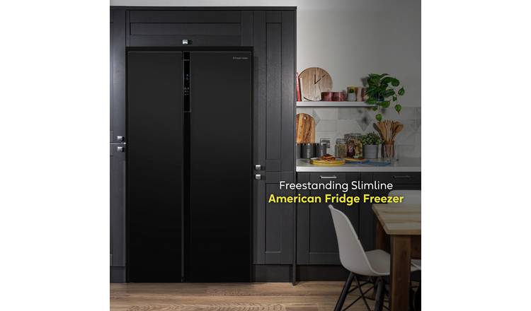 Russell Hobbs RH90AFF201B American Fridge Freezer - Black