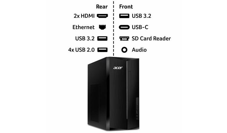 Acer Aspire TC-1785 i7 8GB 1TB Desktop PC