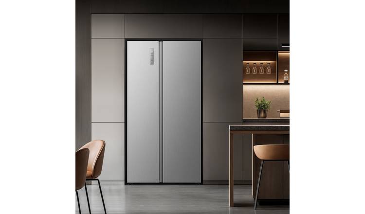 Hisense RS3P558NMFD American Fridge Freezer - Black