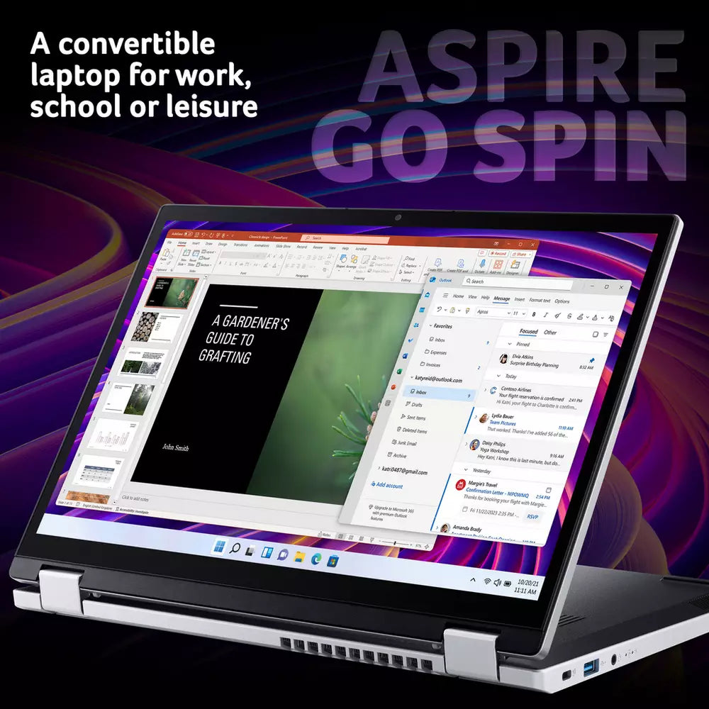 Acer Aspire Go Spin 14in N150 4GB 128GB Laptop - Silver