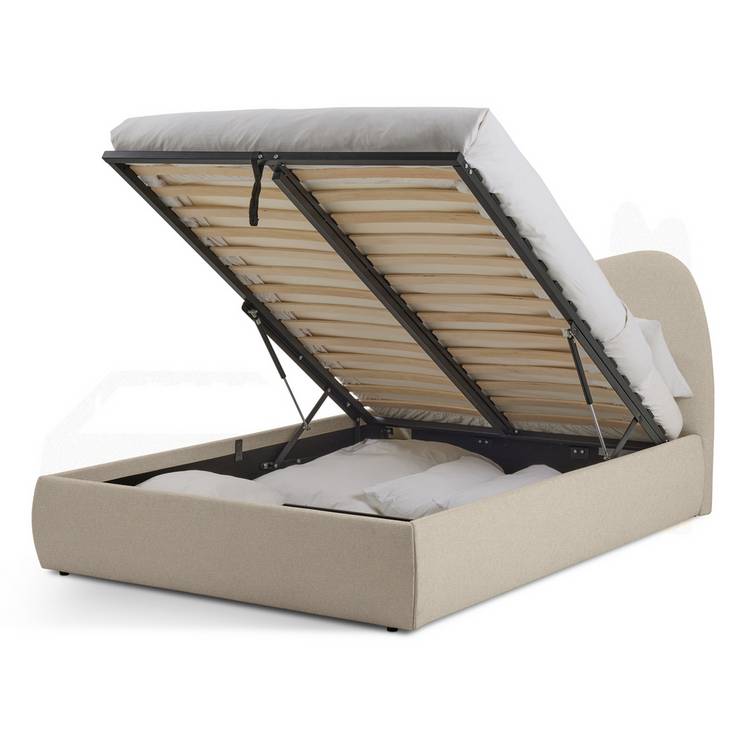 Habitat Orton Small Double End Lift Ottoman Bed - Beige