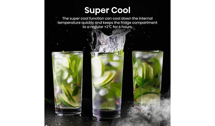 Hisense RQ768N4GVE KitchenFit Fridge Freezer -Silver Glass