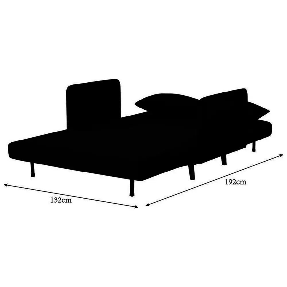 Habitat Alex Fabric Small Double Sofa Bed - Charcoal