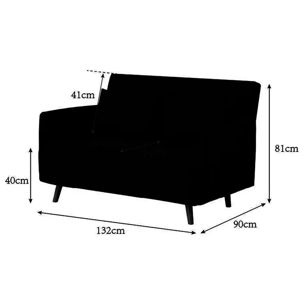 Habitat Alex Fabric Small Double Sofa Bed - Charcoal