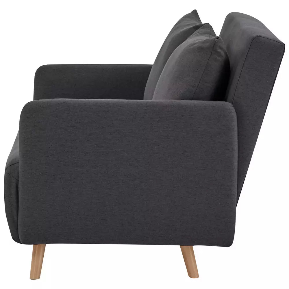 Habitat Alex Fabric Small Double Sofa Bed - Charcoal