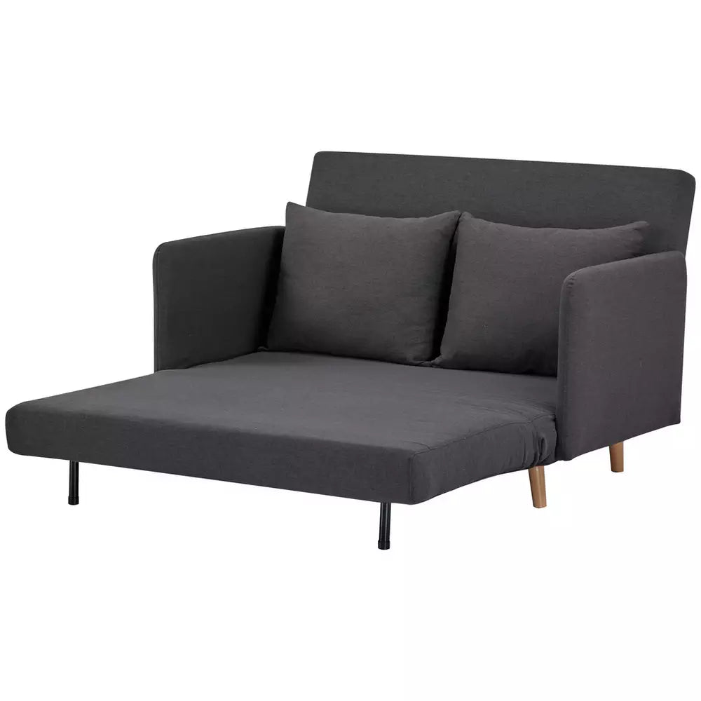 Habitat Alex Fabric Small Double Sofa Bed - Charcoal