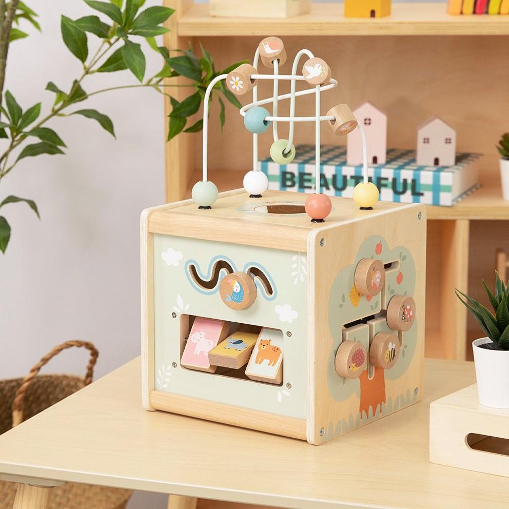 Wooden Baby Activity Cube