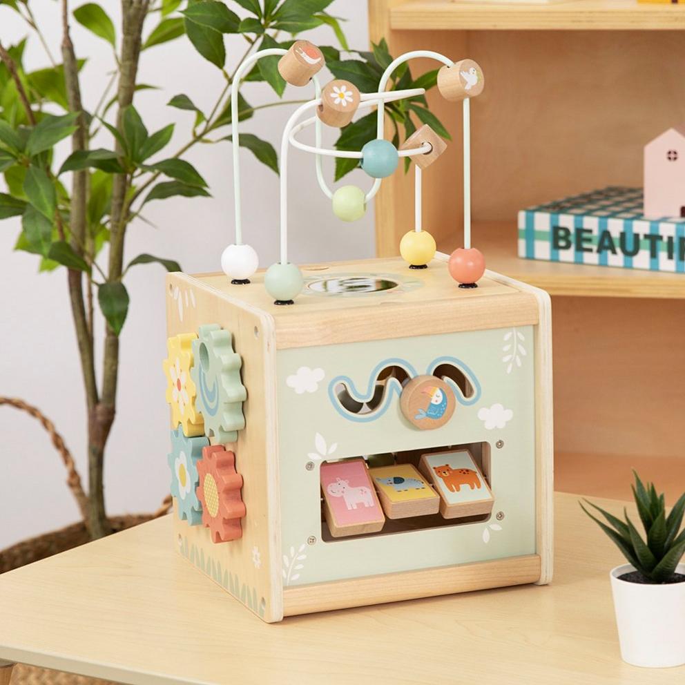 Wooden Baby Activity Cube