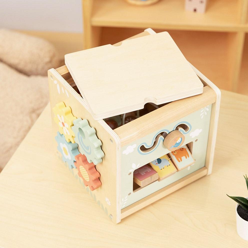 Wooden Baby Activity Cube