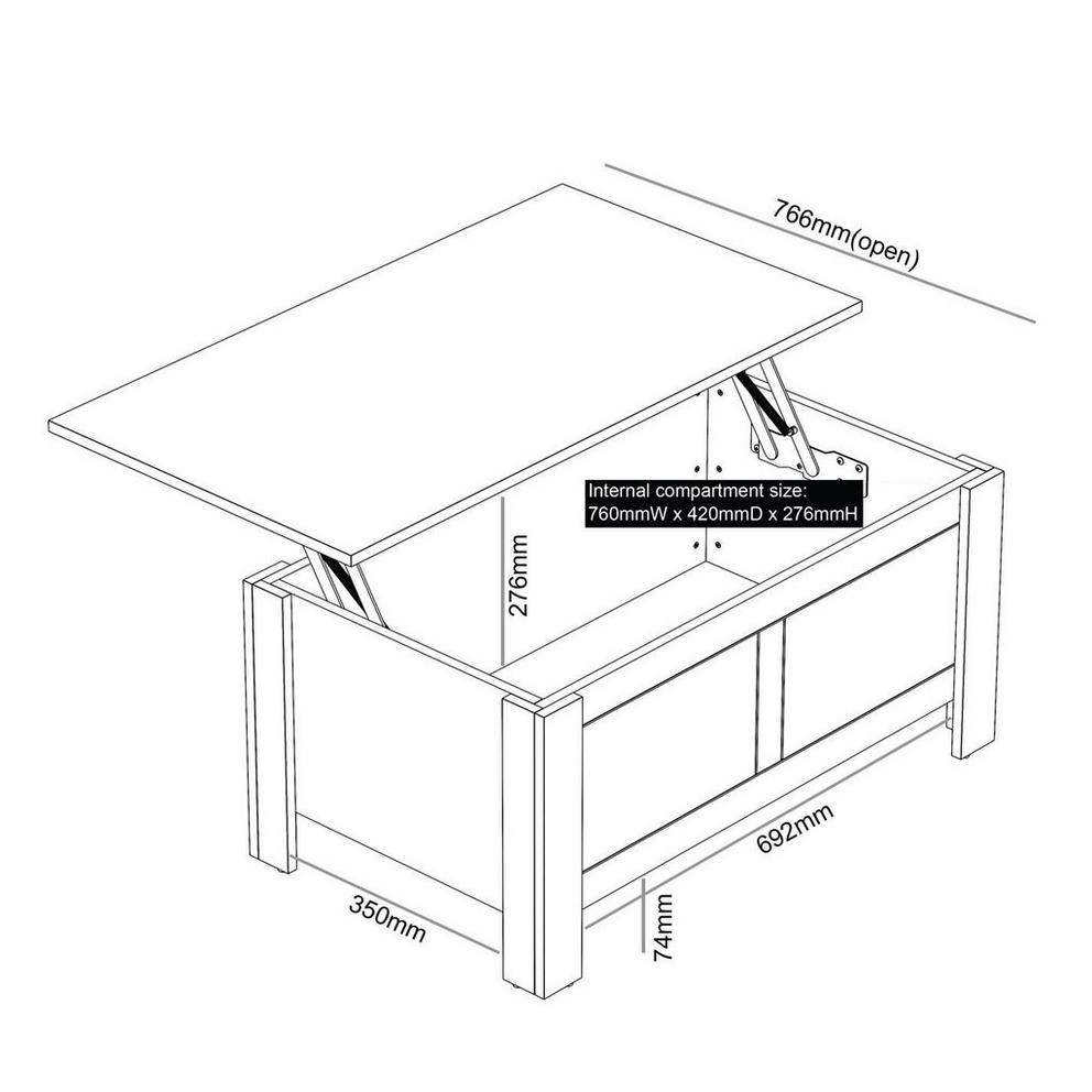 Sherbourne Lift Top Coffee Table