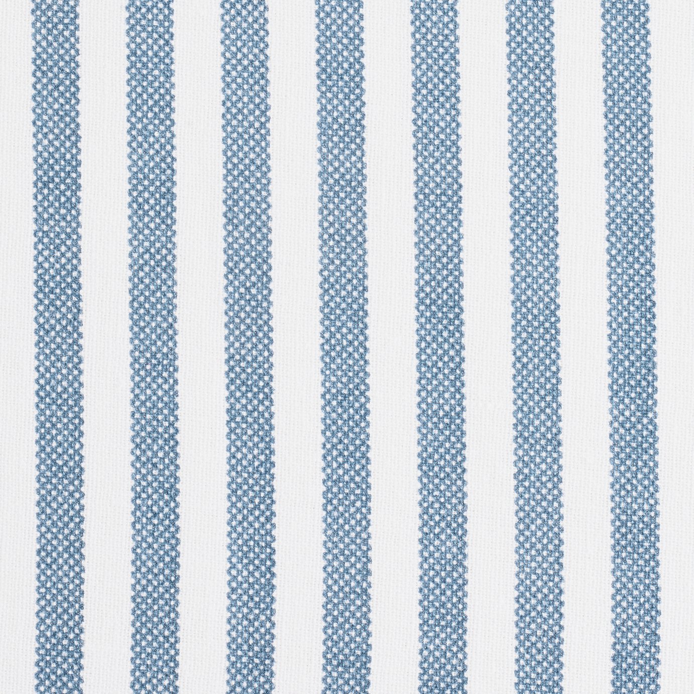 Habitat Oxford Stripe Printed Blue Fitted Sheet - Single