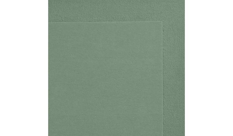 Habitat Simple Border Green Wool Cut Pile Rug - 120x170cm
