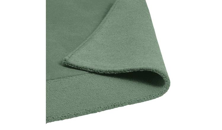 Habitat Simple Border Green Wool Cut Pile Rug - 120x170cm