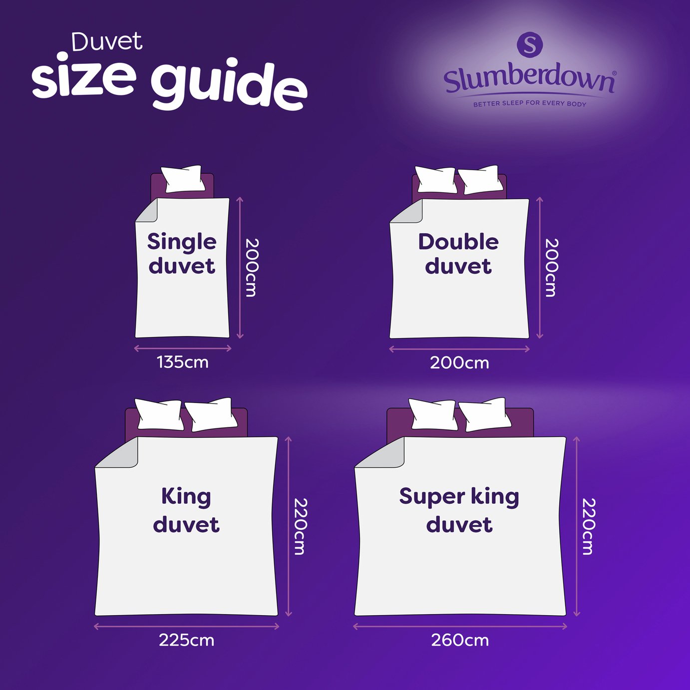 Slumberdown Soft & Huggable 7.5 Tog Duvet - Single