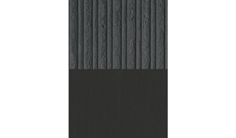 Argos Home Harry Cord Right Hand Corner Chaise Sofa-Charcoal