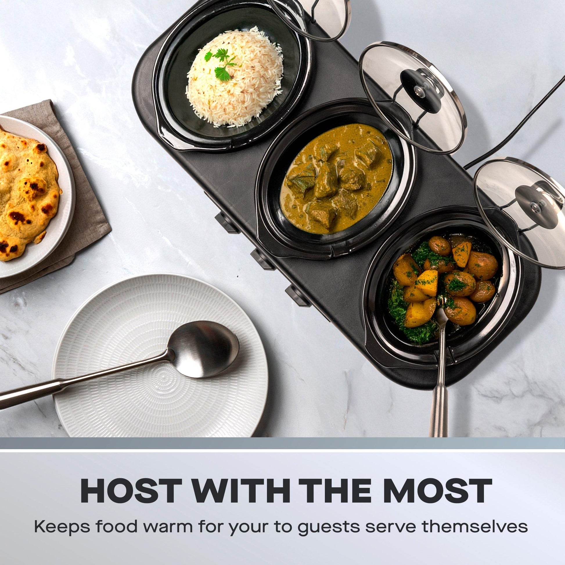 3X1.5L TRIPLE SLOW COOKER