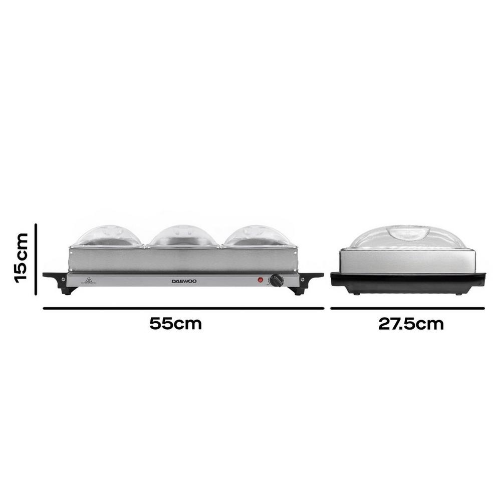 EGL 4 Pot Large Buffet Server and Hot Plate