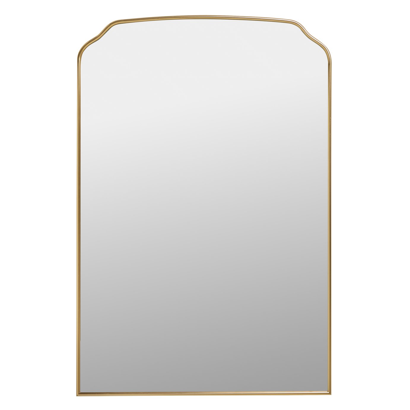 Argos Home Gold Effect Aluminium Arch Wall Mirror - 90x60cm
