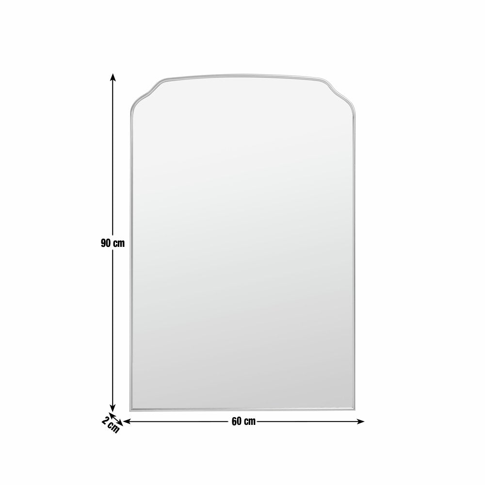 Argos Home Gold Effect Aluminium Arch Wall Mirror - 90x60cm