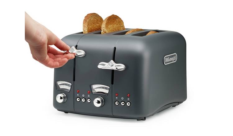 De'Longhi CT04.GY Argento Silva Toaster - Grey