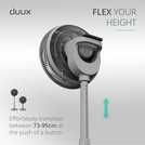 Duux Whisper 3 Grey Pedestal Fan - 13 Inch